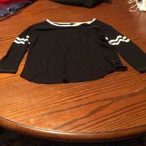 American Eagle Long Sleeve Navy Blue Tee